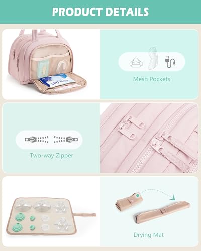 Image of Wearable Breast Pump Bag Compatible with Momcozy /Medela /Elvie /Eufy
