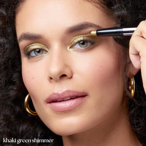 Image of Julep Eyeshadow 101 Cream-to-Powder Waterproof Eyeshadow Stick - Khaki Green Shimmer - Long-Lasting, Buildable, Crease-Proof, Cruelty Free, Shimmer Finish with Built-In Smudger