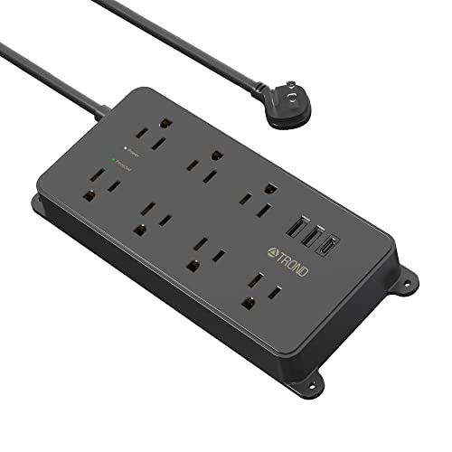 Power Strip Surge Protector, TROND 7 WidelySpaced Outlets with 3 USB