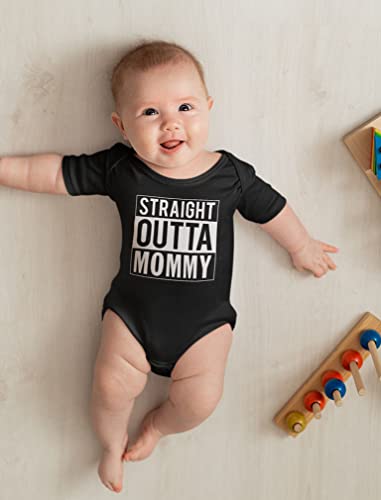 Tstars Straight Outta Mama Bodysuit - Funny Baby Clothes Outfit for Newborn Girl or Boy Gift for New Parents3