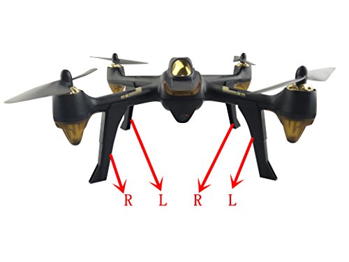 Sea Jump Accessories For Hubsan H501S H501C X4 H501A H501M H501S W H501S Pro Fpv Brushless Four-Axis Aircraft Upgrade Parts Landing Gear Rc Drone Upgrade Lead Frame,Black #TOP5