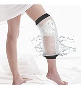 SUPERNIGHT Waterproof Cast Cover for Shower, PICC Line Covers for Knee, Watertight Reusable Cast ...
