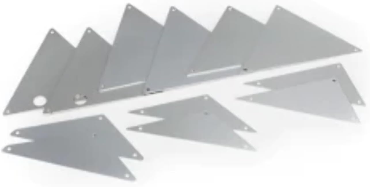 Traxxas 8434A Aluminum Tube Chassis Inner Panels, Silver