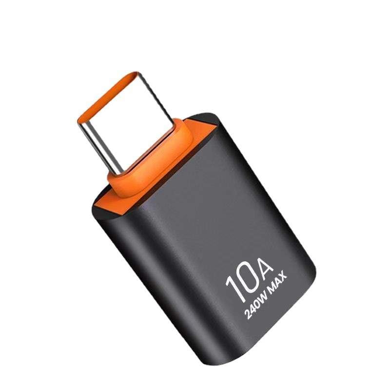 Elough USB-C To USB 3.0 Female OTG Adapter - Fast Charging 240W, Aluminum, Black