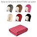 SPONGL Womens Fashion Knit Hat Headwrap Unique Wigs Design and Warm Earflaps for Winter Styles Photo Props