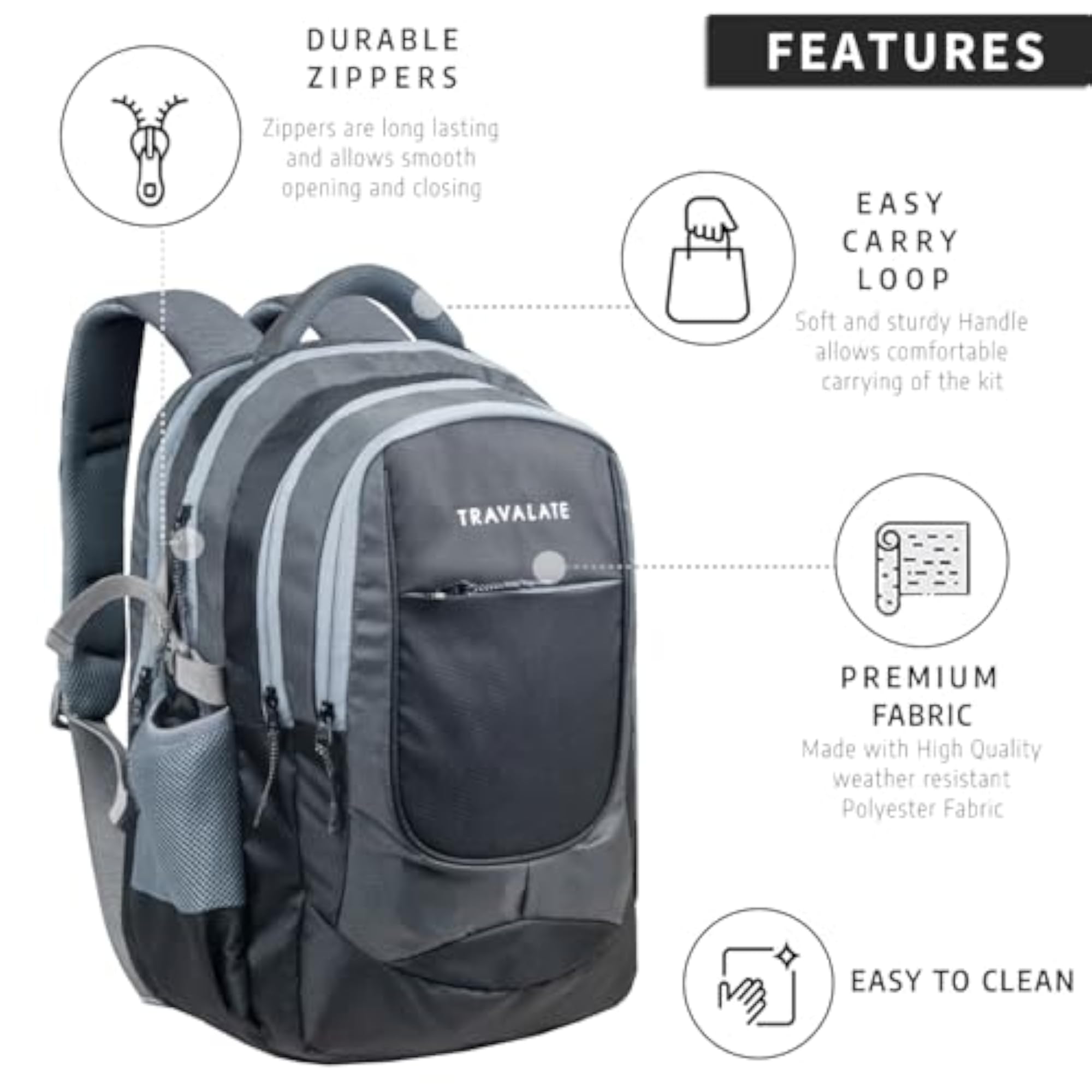 Stylish Backpack for Men & Women, Office & College Use