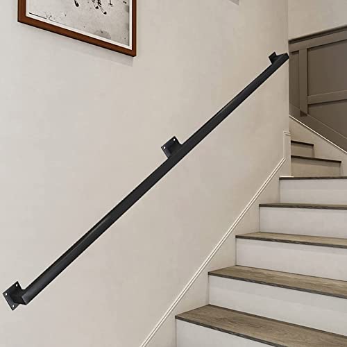 Balustrades haut de gamme avec poteau carré noir et rampes d'escalier architecturales