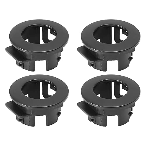 Support de capteur de stationnement Toyota : lot de 4 pièces noires anti-vibrations
