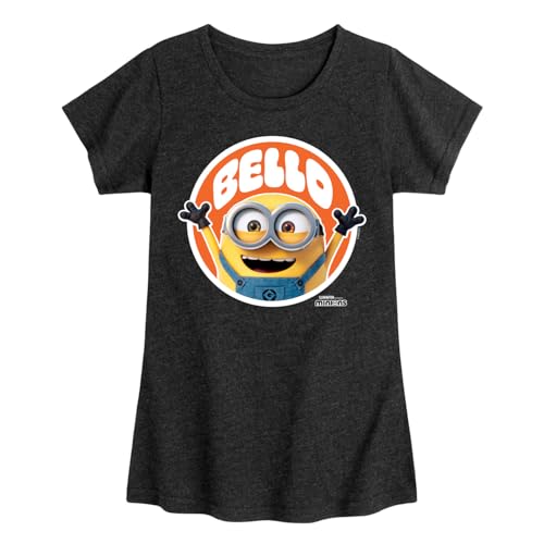 Despicable Me Minions - Hello Bello - Toddler & Youth Girls Short Sleeve Graphic T-Shirt