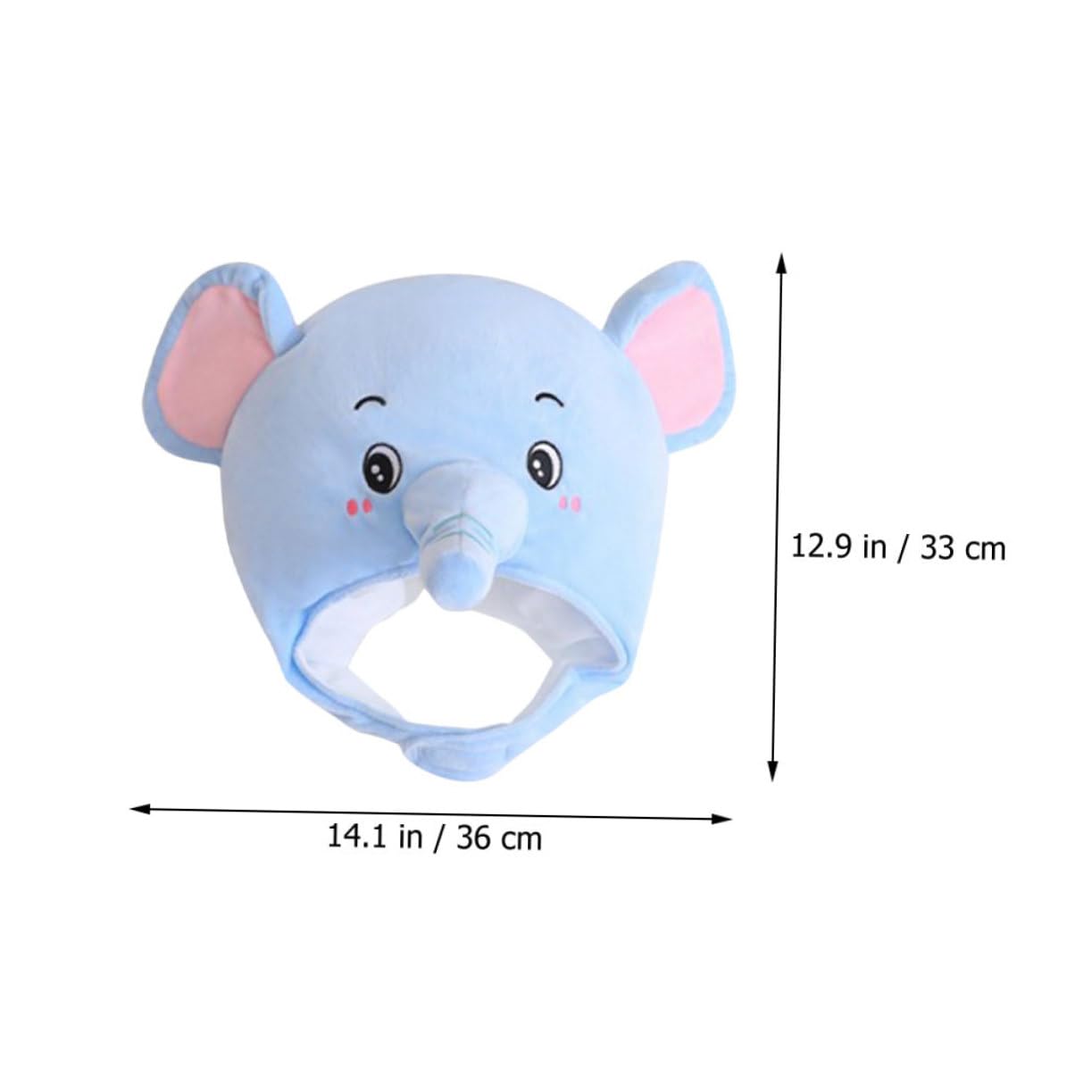Sombrero De Elefante De Peluche Para Fiesta Accesorio Fotográfico Para Carnaval Accesorio Para Disfraz Para Adultos Y Adolescentes Algodón Pp Diseño Divertido
