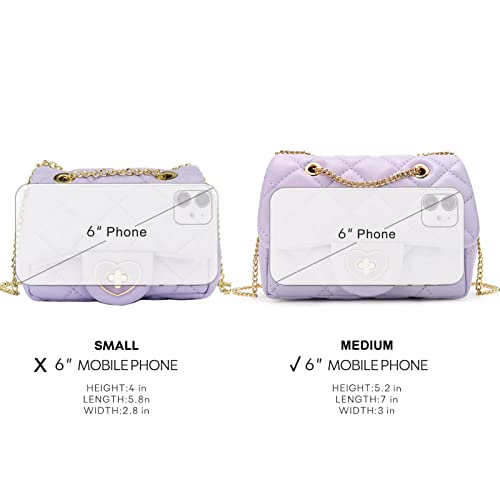 Image of mibasies Kids Purse Toddler Gifts for Little Girls Crossbody Purses Presents, A2 Purple, Medium, Medium