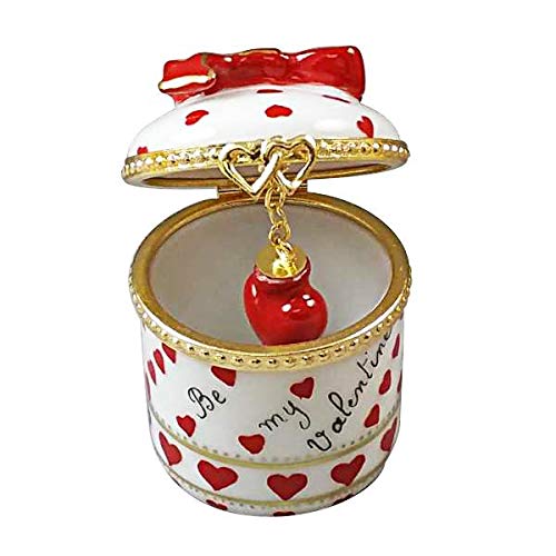 HEART JEWEL BOX - BE MY VALENTINE - LIMOGES BOX AUTHENTIC PORCELAIN FIGURINE FROM FRANCE