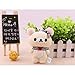 HMZJXZ 1 adorable peluche Rilakkuma de 11 cm pour amoureux de la poupée douce porte-clés pendentif jouet