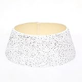 Collar de árbol con falda de lentejuelas brillantes, base redonda brillante, faldas de terciopelo para decoración del hogar