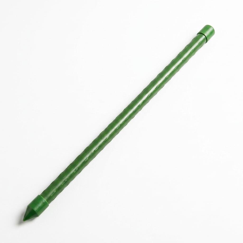 Tuteur Plante Grimpante, Acier Plastifié Ondulé pour Croissance des Plantes, Support Robuste pour Jardin et Intérieur, 10 Pièces, Moderne et Simple, diamètre 16mm, Longueur 90cm, 10 pièces