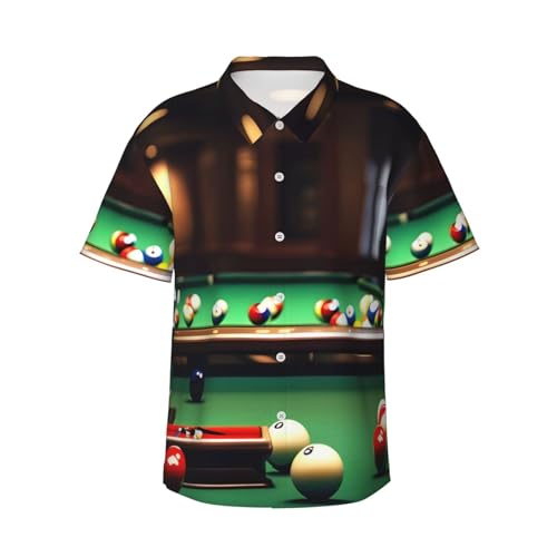 Chemise hawaïenne billard homme boutonnée avec short léger