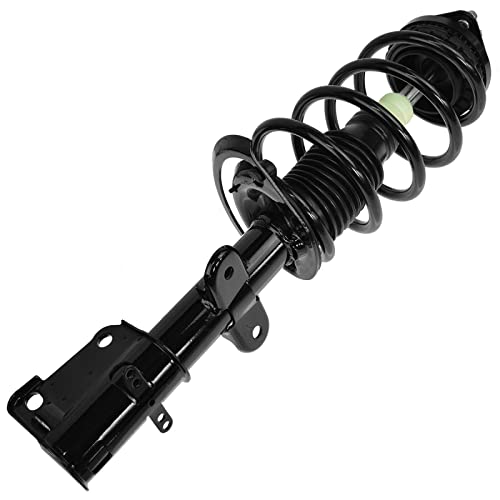 Image of TRQ Front Driver Side Strut and Spring Assembly Set Loaded | TRQ Front Driver Side Strut and Spring Assembly Set Loaded