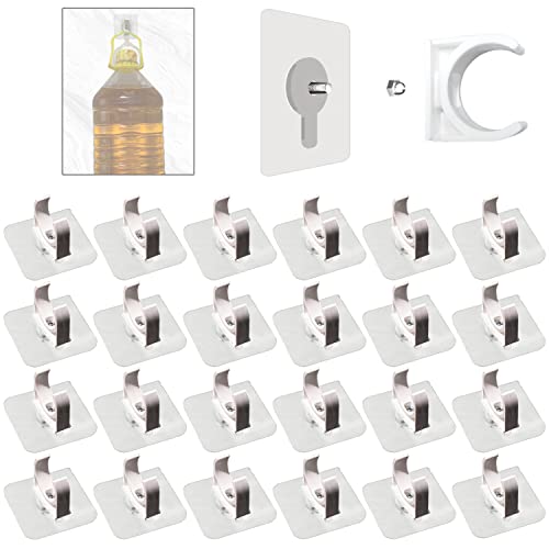 Fixation Tuyau 25mm Clips Plomberie Attache Tube PVC Auto-Adhésifs Tuyaux Support en U pour Tuyau pour Tuyau Piscine Home Gaz(Blanche)