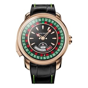 Automatic Men Watch European Roulette Dial Self Wind Mechanical Wristwatch Luminous Sapphire Mirror Luxury Men Wristwatches with Fluororubber Strap Automata Series