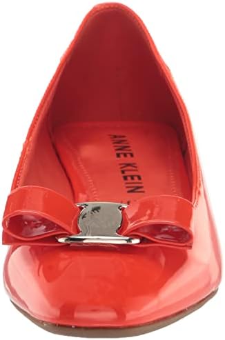 Anne Klein Women's Chella Ballet Flat, Red, 7 | Image 1