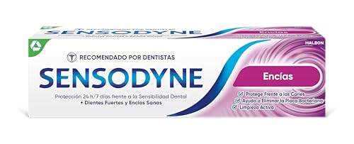 Sensodyne Encías Pasta de Dientes Con Flúor, Alivio Para Dientes Sensibles, Protección Duradera Frente a la Sensibilidad Dental, 75 ml