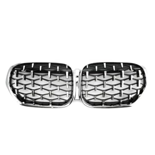 Calandre avant BMW X1 F48 LCI 2020 2021 2022 grille course diamant argenté noir brillant