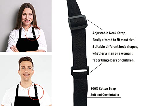 Lefolen Black And Red Buffalo Check Plaids Bear Bib Apron With Adjustable Neck For Men Women,Suitable For Home Kitchen Cooking Waitress Chef Grill Bistro Baking Apron #TOP4