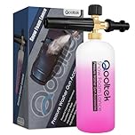 Qooltek Adjustable Foam Cannon 1 Liter Bottle Snow Foam Lance Soap Dispenser Nozzle for Karcher K Series K2 K3 K4 K5 K6 K7 Pressure Washer Accessories[Energy Class A+]