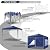 TOOLUCK 10x10 Pop Up Canopy Party Tents for Parties Waterproof Outdoor Event Shelter with 4 Sidewalls and 4 Sandbags UV Protection 50+ Camping Commercial Wedding Portable Tent for Backyard, Navy Blue