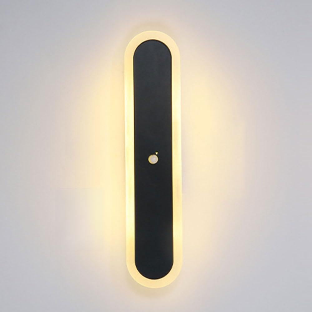 Luz de sensor recargable para apliques de pared LED con batería integrada