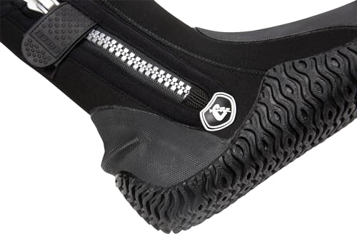 Cressi Unisex-Adult Korsor Semi-Rigid Sole Boots 3mm Stiefel mit halbstarrer Sohle zum Tauchen, Schwarz, S