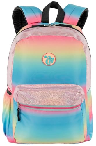 Mochila Feminina Capricho Bolsa Faculdade Escolar Meninas Grande Costa Impermeável Tie Dye Original