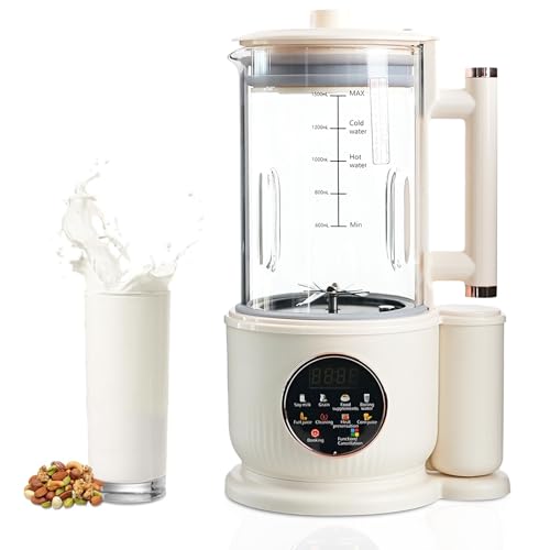 CIGAA 1500ML Nut Milk Maker with Noise-Insulating Cover