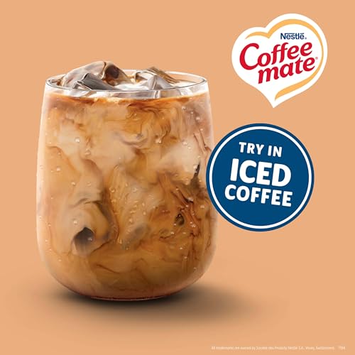 Image of Nestle Coffee mate Coffee Creamer, Vanilla Caramel, Liquid Creamer Singles, Non Dairy, No Refrigeration, 0.375 fl oz Tubs (Pack of 200)