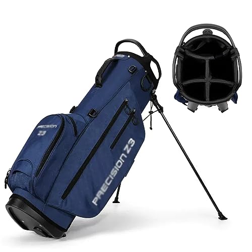 Lightweight Golf Stand Bag, Golf Club Sunday Bag with 5 Way Divider, Dual Strap, Pockets, 2kg (Size : Blue)