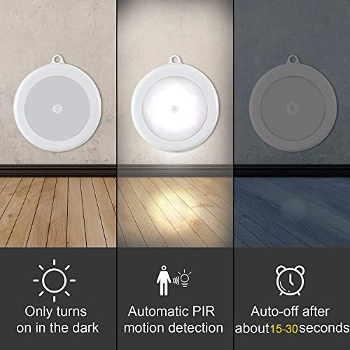 Image of VGMAX LED Motion Sensor Light, USB Rechargeable LED Nightlight, Wireless Sensor Wall Light, Camping Light White LED Light Night Lamp(White)(Pack of 5) (5)