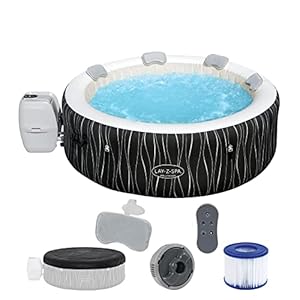 Bestway® Lay-Z-SPA® LED-Whirlpool Hollywood AirJet™ für 6 Personen Ø 196 x 66 cm, LED-Design
