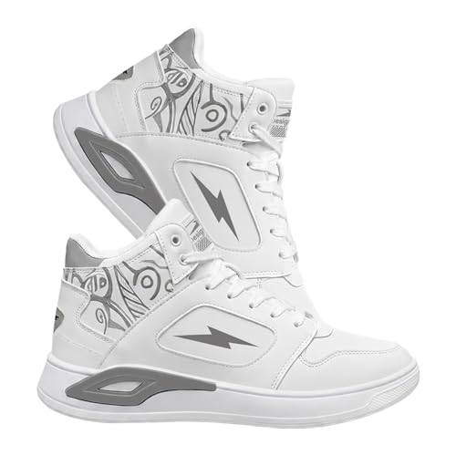 Image of BRUTON Thunder Strike-219 Men's Casual Sneakers | Stylish Lightweight Lace-Up Shoes for Men | Comfortable Walking Shoes | Trendy Fashion Footwear