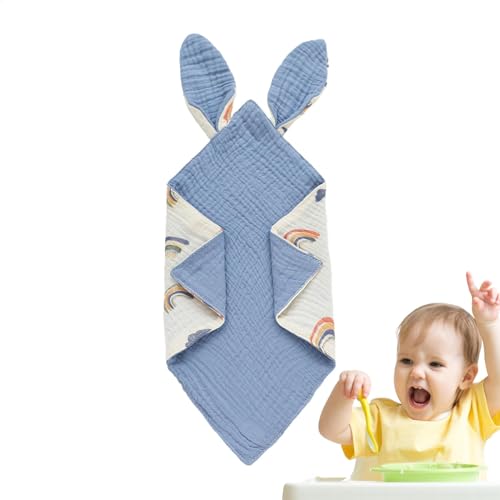 LearnLyrics Rot de bebé para mayor comodidad, baberos de tela para bebé - Bandana de algodón para bebé, babero, 12x12 pulgadas, eructo para bebé | Toalla de eructo suave de doble capa absorbente para