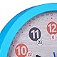 Relaxdays Wanduhr Kinder, Ø 30 cm, Bunte Zahlen, Uhrzeit Lernen, Kinderzimmeruhr Jungen & Mädchen, Kinderuhr Wand, blau