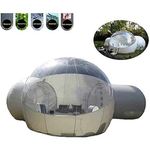 Carpa inflable burbuja grande transparente para camping miniatura 3
