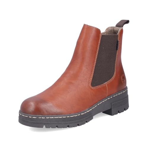 Rieker Chelsea Boots 73892 - Botines para mujer con plantilla suelta, Braun 24, 37 EU
