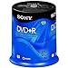 Sony DVD+R 4.7 GB Printable Recordable DVD's - 100 Disc Spindle Pack