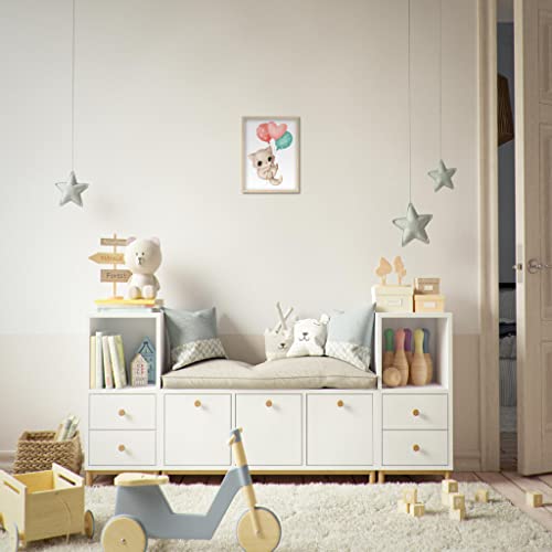 Décoration murale enfant haut de gamme | Impression artistique sur cadre en bois