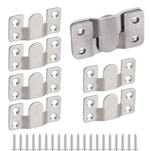 4 Pairs Stainless Steel Picture Frame Hooks