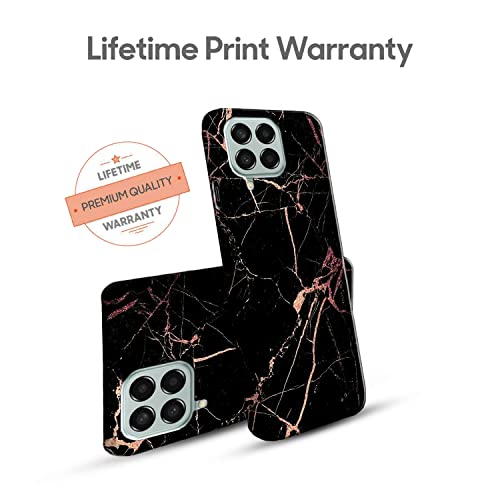 Image of COLORflow Back Cover Compatible with Samsung Galaxy M12 / A12 / F12 | Beautiful Black Golden Marble | Designer Printed Hard CASE Bumper Back Cover Compatible with Samsung M12 / A12 / F12