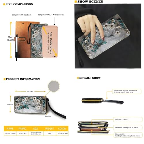 Womens Handbag Wallet Set Leather Satchel Purse Handbag with Wristlet Wallet Top Handle Handbag for Ladies2