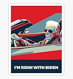 I'm Ridin with Biden - Sticker Graphic - Auto, Wall, Laptop, Cell, Truck Sticker for Windows, Cars, Trucks