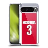 Head Case Designs Officially Licensed Arsenal FC Cristhian Mosquera 2025/26 Players Home Kit 2nd Group Gel Case [Military Grade] Compatible with Google Pixel 9 Pro XL and Compatible with MagSafe