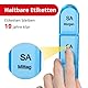 Doruimi Tablettenbox 7 Tage Morgens Mittags Abends, Medikamentenbox 7 Tage 3 fächer, Klein Pillendose Große Fächer - Schwarz